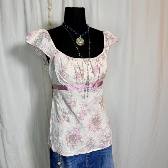 Hollister Tops - Hollister Floral Cottagecore Babydoll Top Size L
